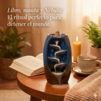 Quemador de Incienso NÉBULA | Efecto Cascada & Aromaterapia + 100 Conos de Reflujo ¡REGALO!